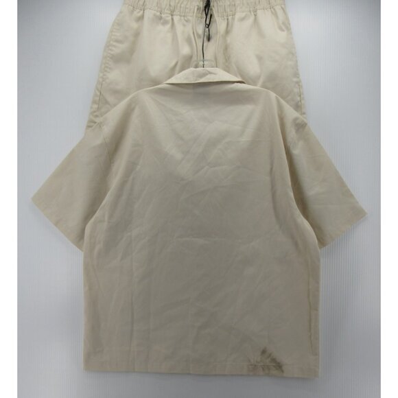 Jordan Shirt Large Air Jumpman Flight Button Up Khaki Resortwear NWT * - Picture 7 of 14